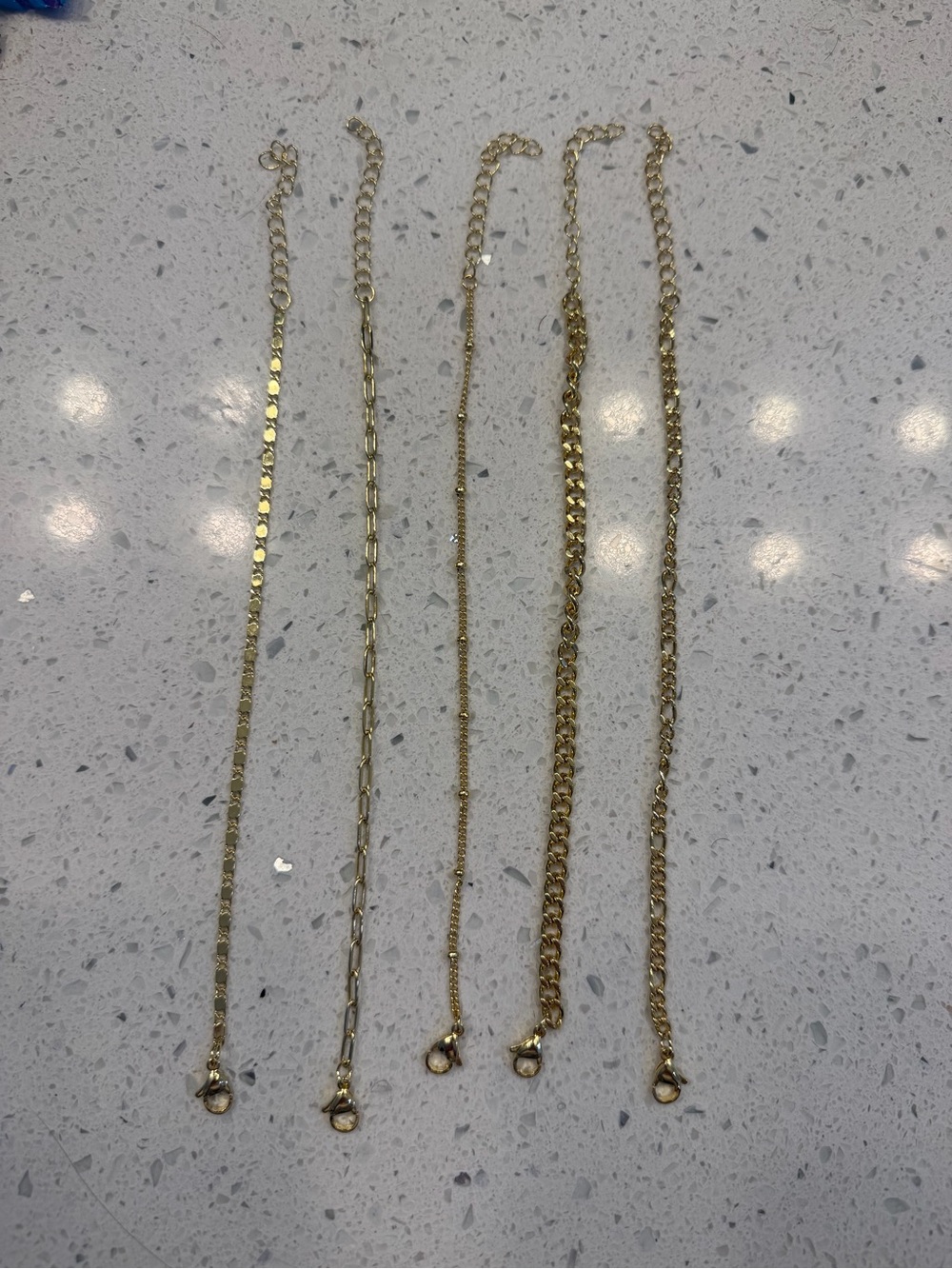 Amazon Gold Layered Chain Bracelet Set for Women
